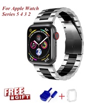 ProBefit Stainless Steel Strap For Apple Watch Band 44mm 40mm 38mm 42mm Fashion Metal Sport Bracelet Stainless Steel Strap For i Watch Series5 4 3 2 1 Watchband Free Gift