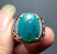 Cincin Batu Akik Bacan Doko Natural Berserat - Batu Asli