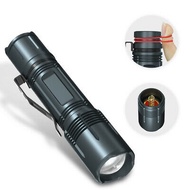 Waterproof 80000LM XHP50 LED Flashlight Zoomable Torch Rechargeable Light
