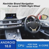 10.25" Android 10.0 Car Audio Dashboard Multimedia Autoradio For Lexus CT200h 2015 CT200