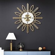 MZH Wall Clock - European Simple Iron Art Wall Clock, Silent and Silent/accurate Time, 60 * 2.5cm Thick Beautiful