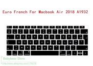 AZERTY French US version Protection Clavier Keyboard Cover Skin for Newest MacBook Air 13 13.3 inch 2018 Releas Touch ID A1932