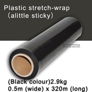 Black plastic film Plastic stretch-wrap Clear Roll Packing Plastic Film Paper Goods Packaging Craft  Wrapping