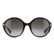 GUCCI 太陽眼鏡 GG0023SA 002 (琥珀) 金屬LOGO款 圓框 墨鏡 蜜蜂系列【原作眼鏡】