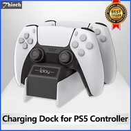 Dual Charging Dock Station Stand Charger with Cable Compatible with Sony Playstation 5 PS5 Wireless Game Controller
