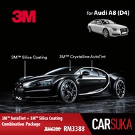 [3M Sedan Gold Package] 3M Autofilm Tint and 3M Silica Glass Coating for Audi A8 (D4), year 2009 - 2017 (Deposit Only)
