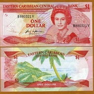 Eastern Caribbean 1 Dollar 1988 (1989) ST. Kitts