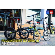 SHIMANO FOLDING BIKE JAVA X2 / JAVA FB X2 9 SPEED ALUMINIUM 16"