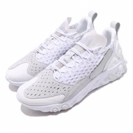 【NIKE 耐吉】休閒鞋 React Sertu 運動 男女鞋 舒適 避震 情侶穿搭 麂皮 編織鞋面 白 灰(AT5301-100)