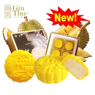 [Gin Thye] Snowskin Mooncake - Dream Lover Durian (Yellow) 冰皮月饼 - 梦中情人榴莲 (黄)  4 pcs/ box 520g