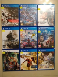 SONY PS4 二手game 對馬戰鬼 高達 尼爾 車神2 審判之眼 死神的遺言 人中之龍 最終幻想 黃色label有價錢
