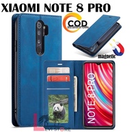 XIAOMI REDMI NOTE 8 PRO FLIP PREMIUM DOFF LEATHER CASE MAGNETIC TANPA KANCING- SARUNG BUKU MAGNETIC TANPA KANCING UNTUK HP XIAOMI NOTE 8 PRO