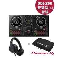 【Pioneer DJ】DDJ-200控制器+HDJ-CUE1+攜行收納袋(CUE1玩出自我風格)