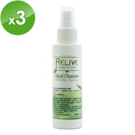 RELIVE 75%酒精茶樹精油乾洗手噴霧80ml*3
