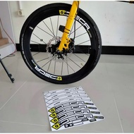 20 Inch Seli Ring Folding Bike Bicycle Wheel Rim Sticker Decal