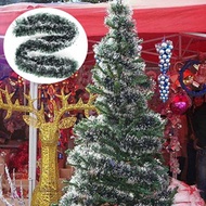 2m Christmas Rattan Pendant Green White Grass Xmas Tree Decoration