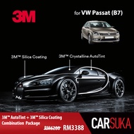 [3M Sedan Gold Package] 3M Autofilm Tint and 3M Silica Glass Coating for Volkswagen Passat (B7), year 2009 - 2015 (Deposit Only)