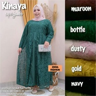 KERANJANGABA Baju Wanita Dewasa Super Jumbo Model Gamis Brokat Simple dan Elegan Model Kekinian Terbaru 2022