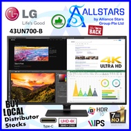 (*Next Day Delivery*) (ALLSTARS : We are Back Promo) *FREE DELIVERY 24hours* LG 43 inch 43UN700 / 43UN700-B 4K UHD IPS / Type-C HDR10 Monitor (Warranty 3years on-site with LG SG)