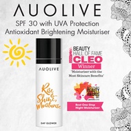 AUOLIVE DAY GLOWER - Antioxidant Brightening Moisturiser (Water-based) SPF 30 with UVA Protection