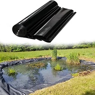 【Free Shipping】Pond Liner Black Waterproof Fish Pond Liner Cloth Fish Pond Stream Fountain Water Garden and Landscape Pool Waterproof Liner Cloth Protection Flexible Impermeable Thickness 0.2mm Various Sizes Available