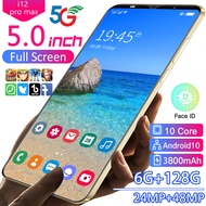 BARU hp I12 pro max 4G/5G【handphone promo 90% + COD】RAM 6GB 128GB ROM I12promax 3800mAh hp murah cuci gudang original
