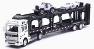 汽車運輸車 拖板車 物流40呎貨櫃車 可載運多美小汽車 TOMICA 風火輪小車
