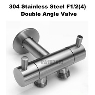 304 Stainless Steel 1 in 2 Out 2 Way Angle Valve Water Tap 2342.1