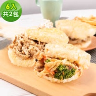 樂活e棧 綜合米漢堡2袋(6顆/袋)-全素