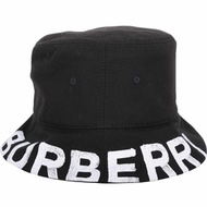 BURBERRY 塗鴉字母格紋襯裡漁夫帽(黑色)