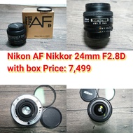 Nikon AF Nikkor 24mm F2.8D with box