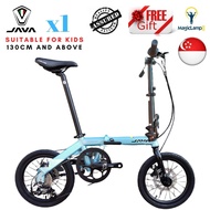 SG Ready Stock - Java X1 7Speed 16 Inch Shimano Folding bike Foldie Kids Adults All Suitable - Magiclamp 123
