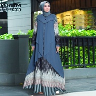 MODEL BAJU GAMIS TERBARU 2021//BAJU GAMIS BATIK KOMBINASI POLOS TERBARU//BAJU GAMIS ROSEPRINT
