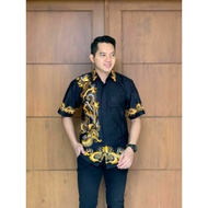 PRIA KEMEJA Latest Men's Batik Shirt Regular Hem Batik Shirt For Men