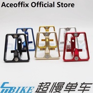 Aceoffix Basket Rack Front Carrier Block For Brompton 3sixty pikes Folding Foldable Bike Bag CNC Aluminum Alloy CB-02