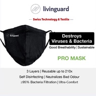 Livinguard Reusable Antiviral PRO Mask - 3 Layered (Used up to 210days) Protected by Livinguard Mask