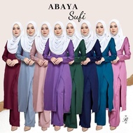 ABAYA SUFI - MUSLIMAH JUBAH SELUAR - SET BAJU SELUAR MUSLIMAH WEAR - FASHION WOMEN BLOUSE - CASUAL SAIZ S 5XL PLUS SIZE