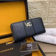 Versace fashion men's Money Clips high-end trendy leather small wallet luxury brand casual wallet multi-compartment