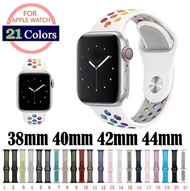 Silicone strap for Apple watch band 44 mm/40mm i Watch band 42mm/38mm Breathable Sport bracelet watchband For Apple watch 5 4 3 2