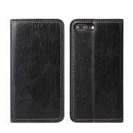 Fierre Shann 樹皮紋 iPhone 7/8 Plus (5.5吋) 錢包支架款 磁吸側掀 手工PU皮套保護殼