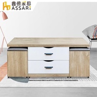 【ASSARI】深田高機能單抽升降大茶几餐桌(附椅凳4入)