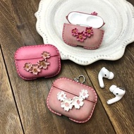 皮革櫻花AirPods Pro保護套(客製化)