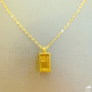 ஐ สร้อยคอเงินชุบทอง จี้ทองคำแท่ง(GoldBar)ทองคำ 99.99 น้ำหนัก 0.15 - 0.20 กรัม ซื้อยกเซตคุ้มกว่าเยอะ​ แบบราคาเหมาๆเลยจ้า