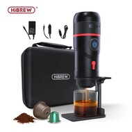 HiBREW 3 in 1 Portable Coffee Machine For Car &amp; Home Espresso Coffee Maker Fit Dolce Gusto &amp; Nespresso &amp; Coffee Powder H4