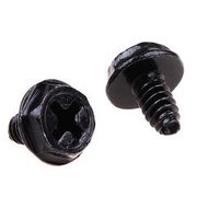 1元3顆 電腦螺絲 3.5x6mm粗牙 黑色 電腦機殼 電源螺絲 十字外六角螺絲