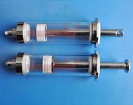 ☆.:*實驗貓【exp25mlG】(微量進樣器)25ml毫升氣密性特氟龍活塞微量進樣器/微量注射器高精度玻璃針筒