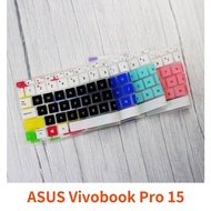 ฝาครอบแป้นพิมพ์ซิลิโคนกันฝุ่นสำหรับ2021 ASUS Vivobook Pro 15 OLED K3500 M3500 15.6นิ้วโน๊ตบุ๊ค