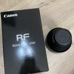 完美全新一樣canon rf 85mm 1.2 L