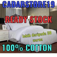 bedsheet queen CADAR HOTEL  PROYU  100  COTTON 7 IN 1 HOTEL STYLE PREMIUM QUALITY FITTED BEDSHEET WITH COMFORTER(QUEEN/KING)
