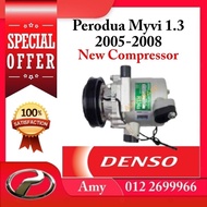 Perodua Myvi 1.3 2005-2008 New Compressor / Kompresor Denso (2 Months Warranty)